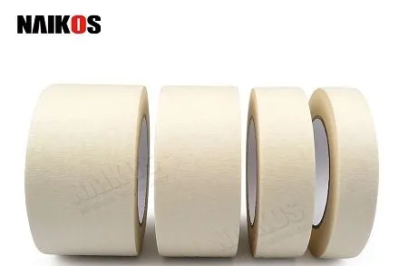 Креп хартия за маскиране на хартия се предлага в различни дебелини